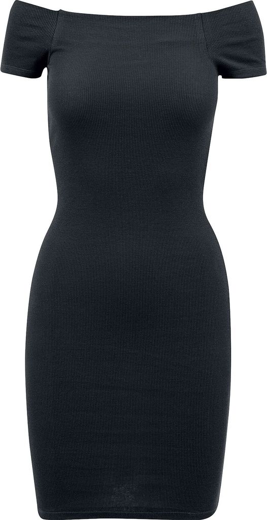 Urban Classics Ladies - Kleid à épaules dénudées noir - XS Image du produit 