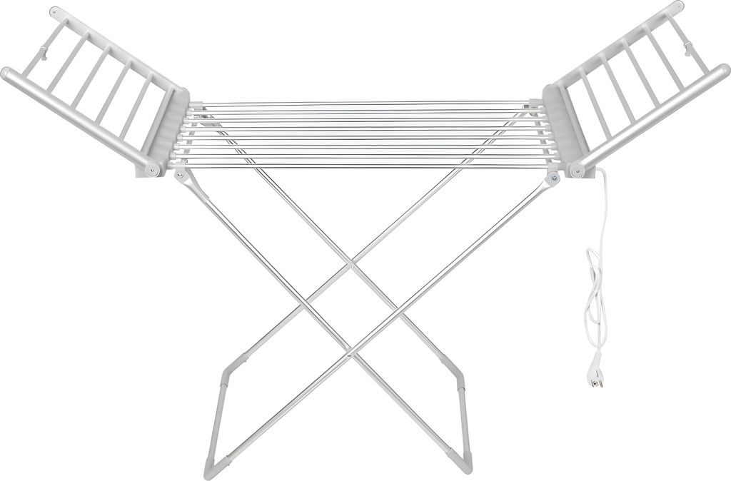 Elektrisch droogrek (opvouwbaar) 1470x540x940mm zilver Productafbeelding 