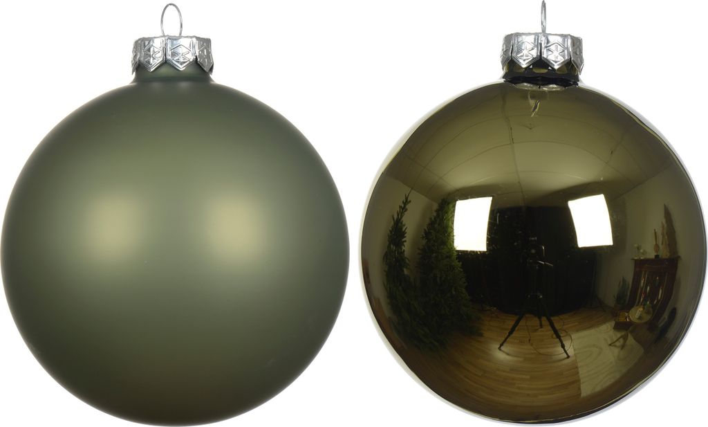 Weihnachtskugeln Glas 4cm 18 Stück - Rosmarin Produktbild 