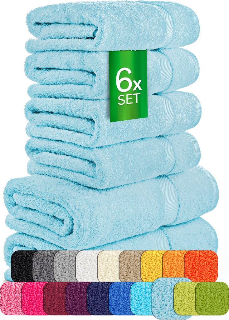 set di asciugamani in spugna Carli - 100% cotone - Oekotex Immagine del prodotto 