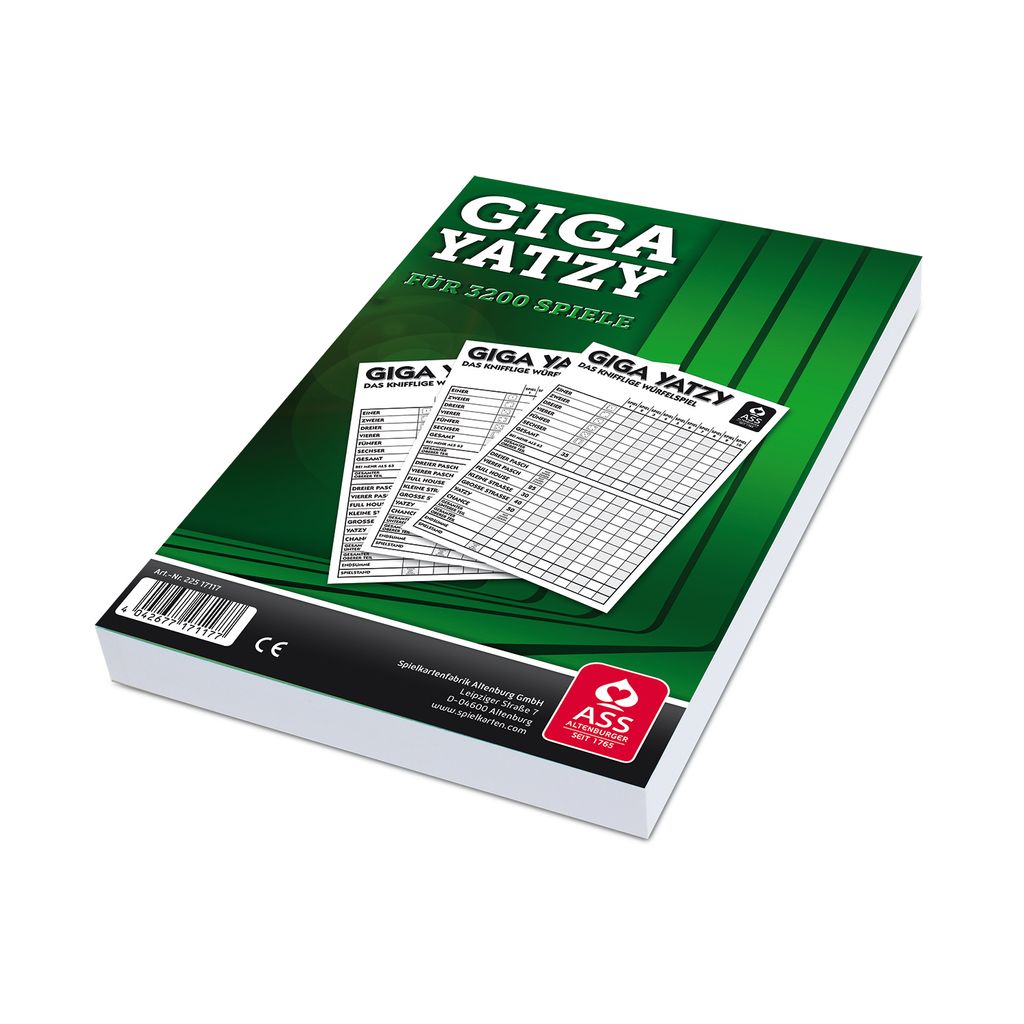 ASS Altenburger - Giga Yatzy - Block für 3200 Spiele Produktbild 