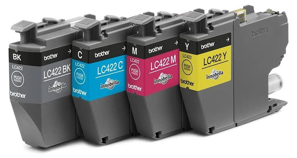 Brother LC422 Value Pack - 4-pak - czarny, żółty, cyjan, Zdjęcie produktu 