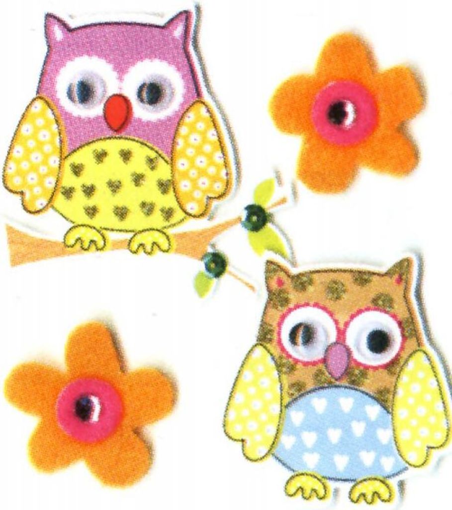 Handmade Sticker Eulen