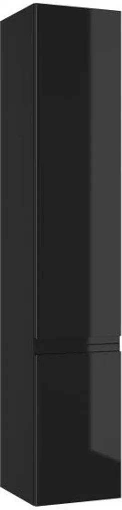 Mobile Contenitore Bagno Nero Lucido Domodomo Mode 157x30 Scaffali