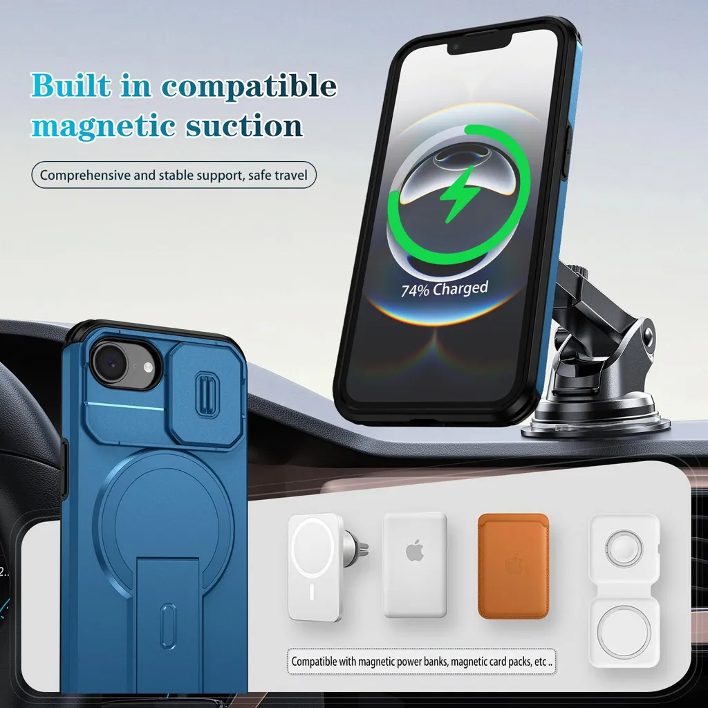 Custodia iPhone 16e Blu Anti-Urto: Protezione Bambini e Cadute - 3