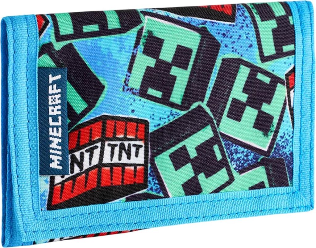 Minecraft - Brieftasche, Graffiti NS9542 (Einheitsgröße) (Blau)