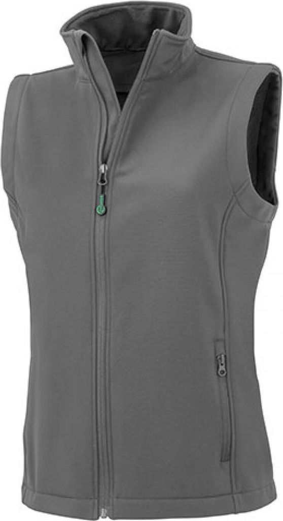 Result Genuine Recycled R902F | Womens Recycled 2-Layer Printable Softshell Bodywarmer - Farbe: Workguard Grey - Größe: M