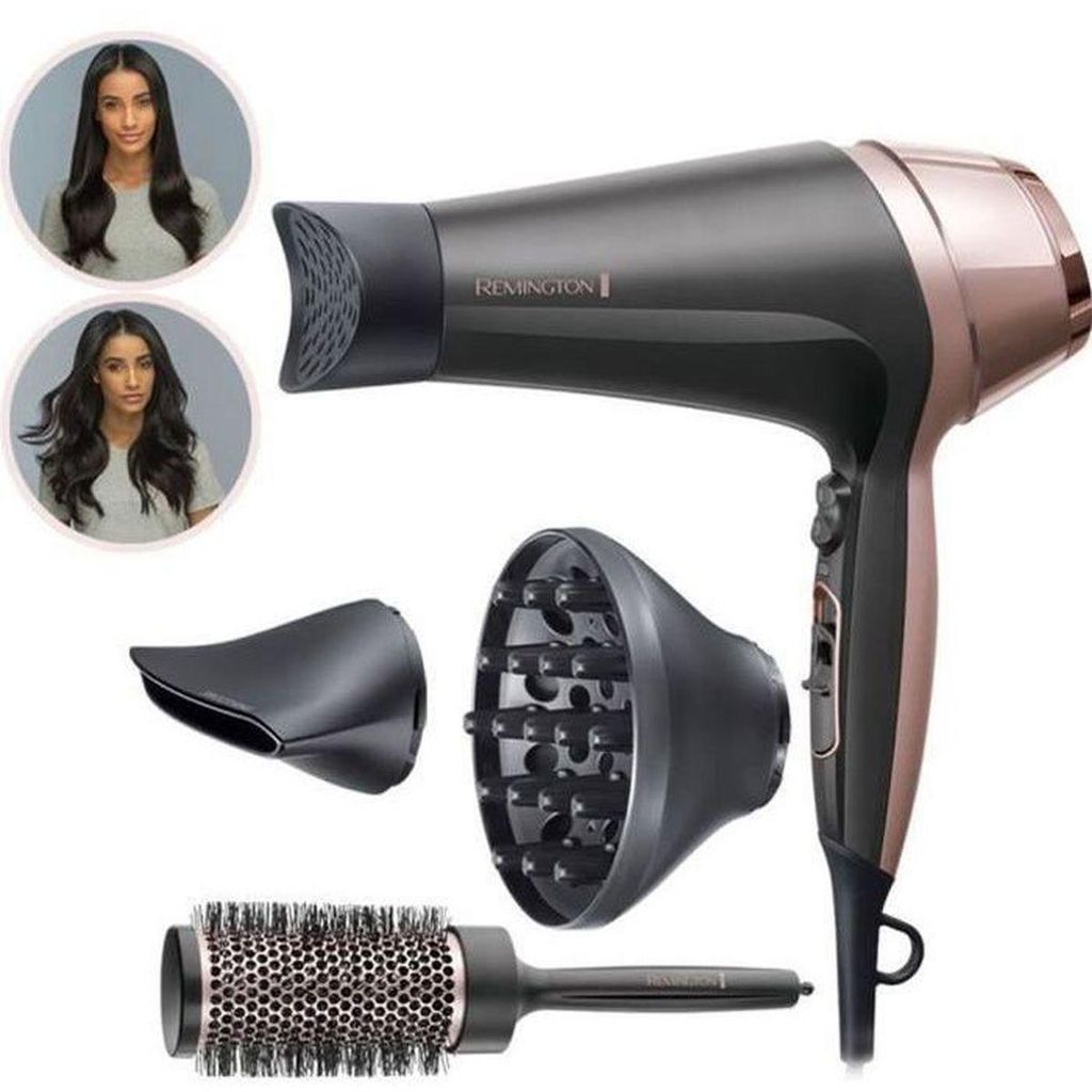 Kit de coiffure Remington D5706. Sèche-cheveux ionique Curl Image du produit 