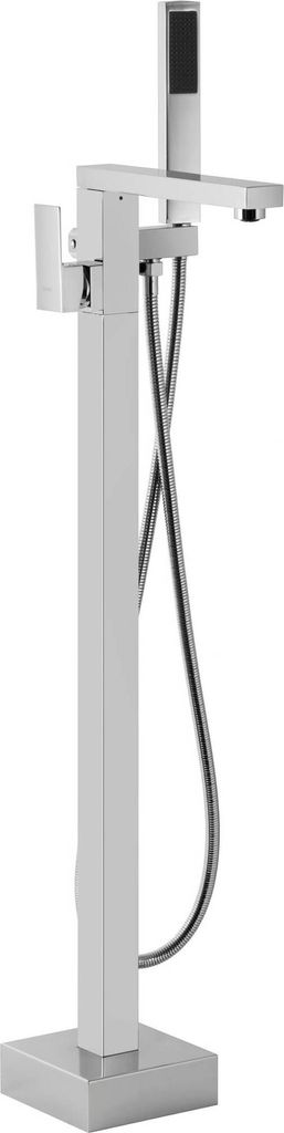 BADLAND Freistehende Badewannenarmatur ANGO Wannenarmatur für Badezimmer in Chrom