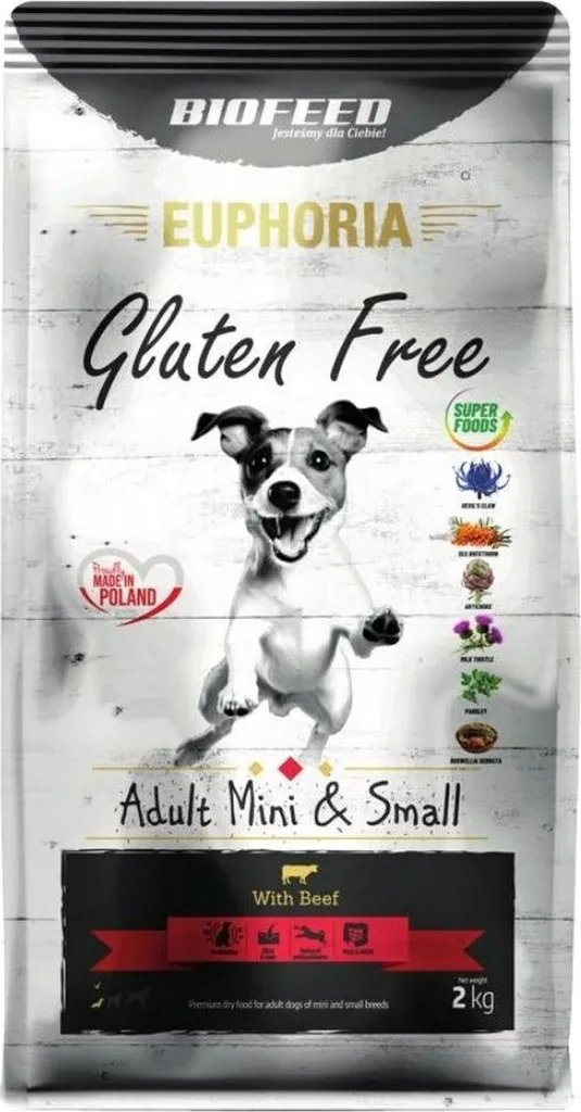 Repas Équilibré au Boeuf pour Chien Mini & Small Biofeed - Vitalité 2 Kg