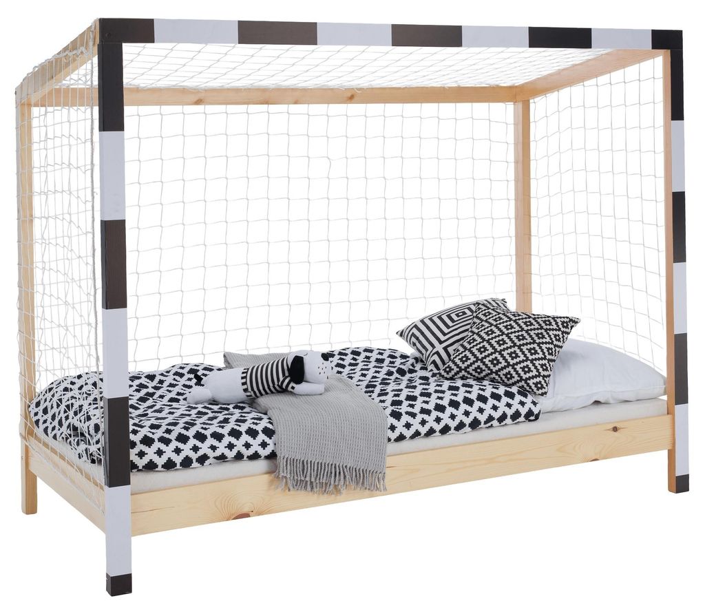 Kondela Montessori Bett Futal 90x200 cm - natur / weiß / Produktbild 