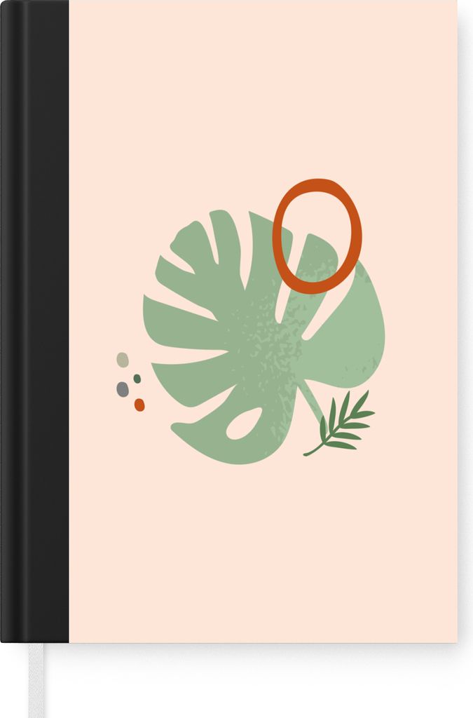 MuchoWow Notizbuch Tagebuch Haushaltsbuch Notebook A5 Blatt - Pflanzen - Pastell - Notizblock - Notizheft - Notebook - Schreibblock - Papier