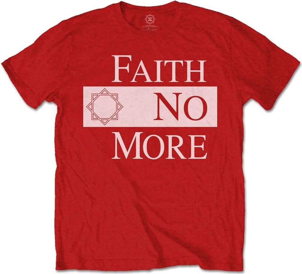Faith No More - T-Shirt für Herren/Damen Uni RO1206 (M) (Rot)