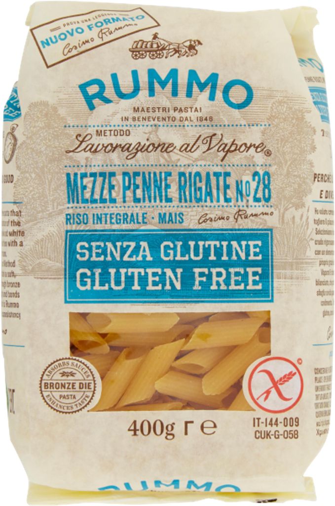 Nudeln Rigate n28 Senza glutine 400g - Rummo Produktbild 