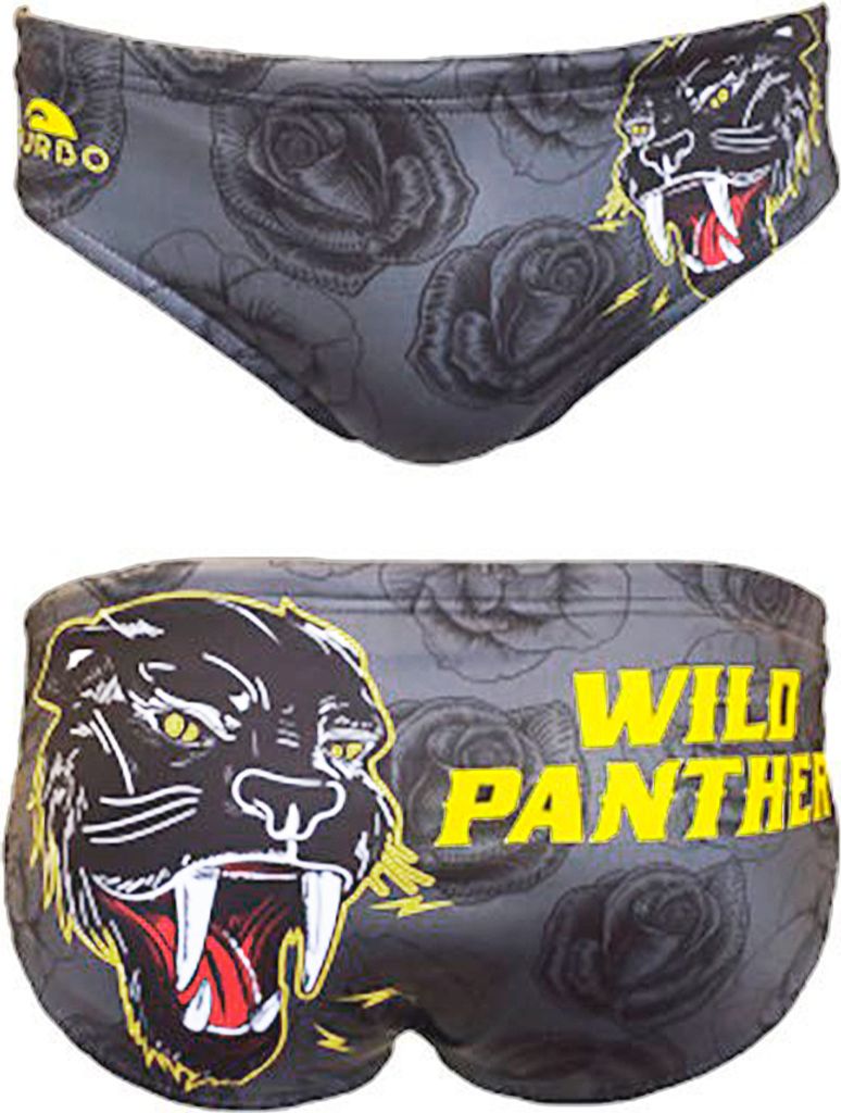 Turbo Wild Panther Badeslip Grau XL Mann Grau XL