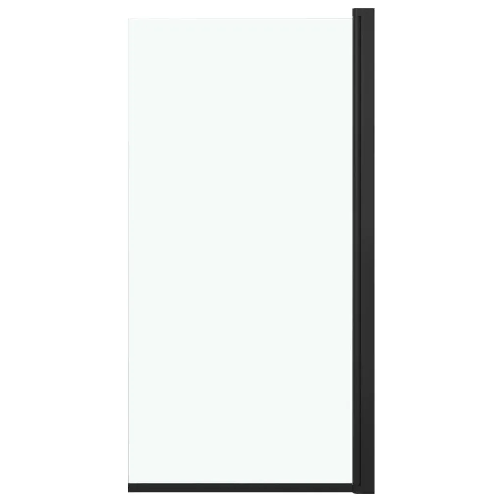 Aménager une douche spacieuse 68x130 cm : Cabine vidaXL verre noir