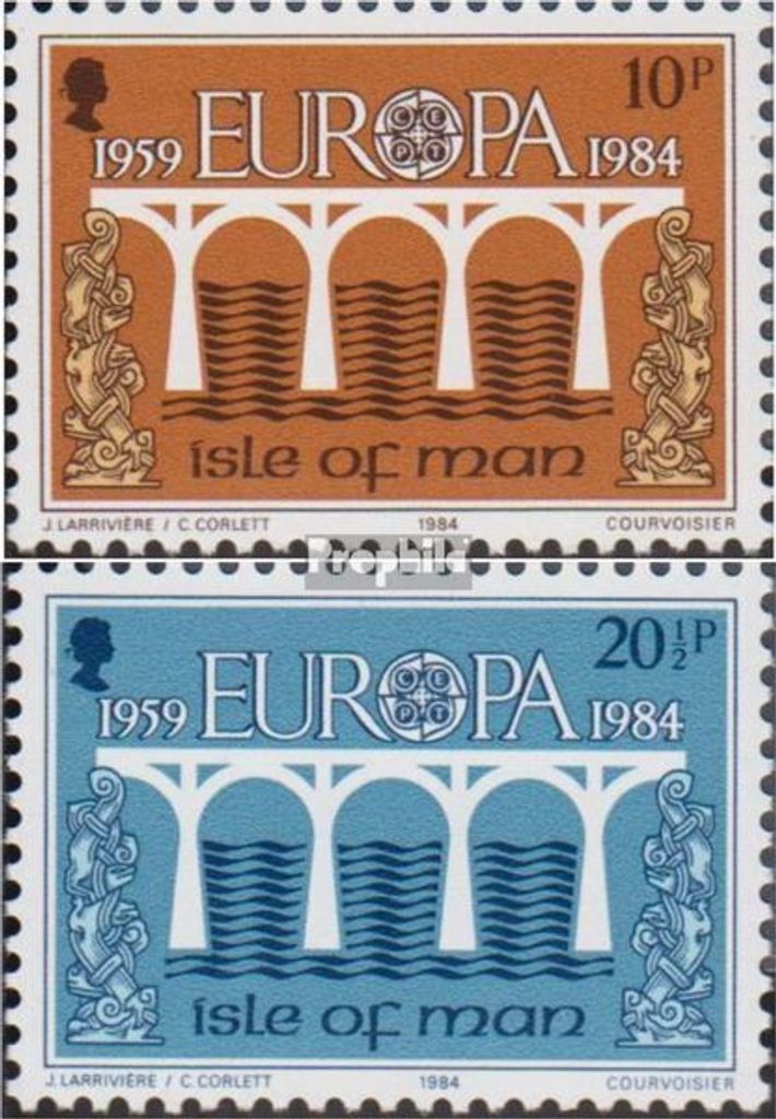 Briefmarken GB - Isle of Man 1984 Mi 261-262 (kompl.Ausg.) gestempelt Europamarken
