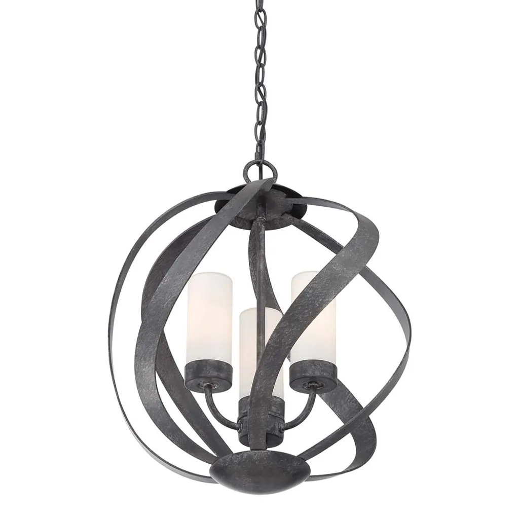 Suspension extérieure résistante Old Black E14 contre rouille et usure
