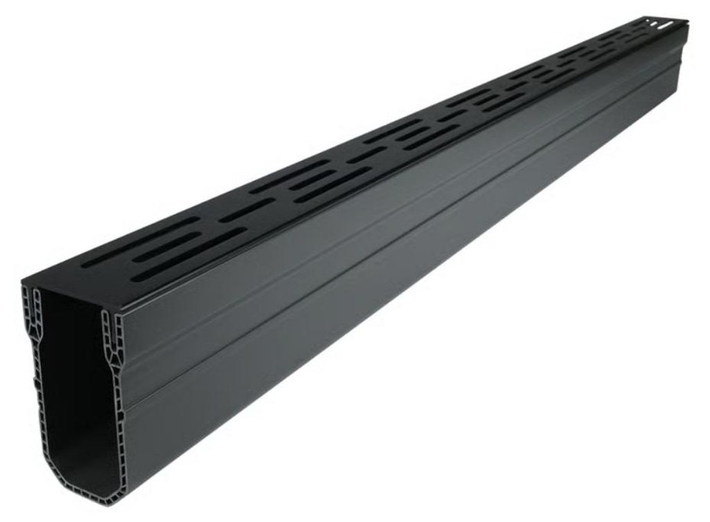 Canali di drenaggio stretti neri 1000 x 55 x 100 mm - Per Immagine del prodotto 
