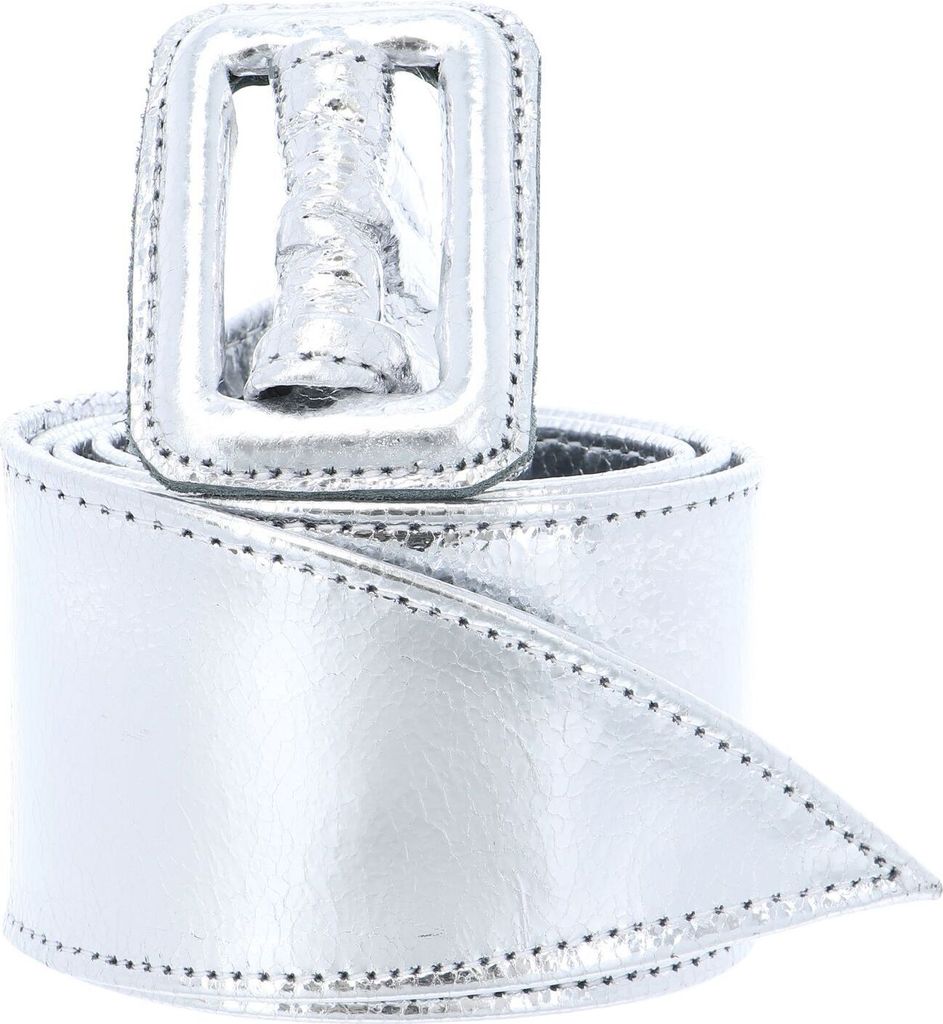 Vanzetti Leder Gürtel Sun Kissed 50mm Full Leather Belt W80 Silver Metallic silberfarben