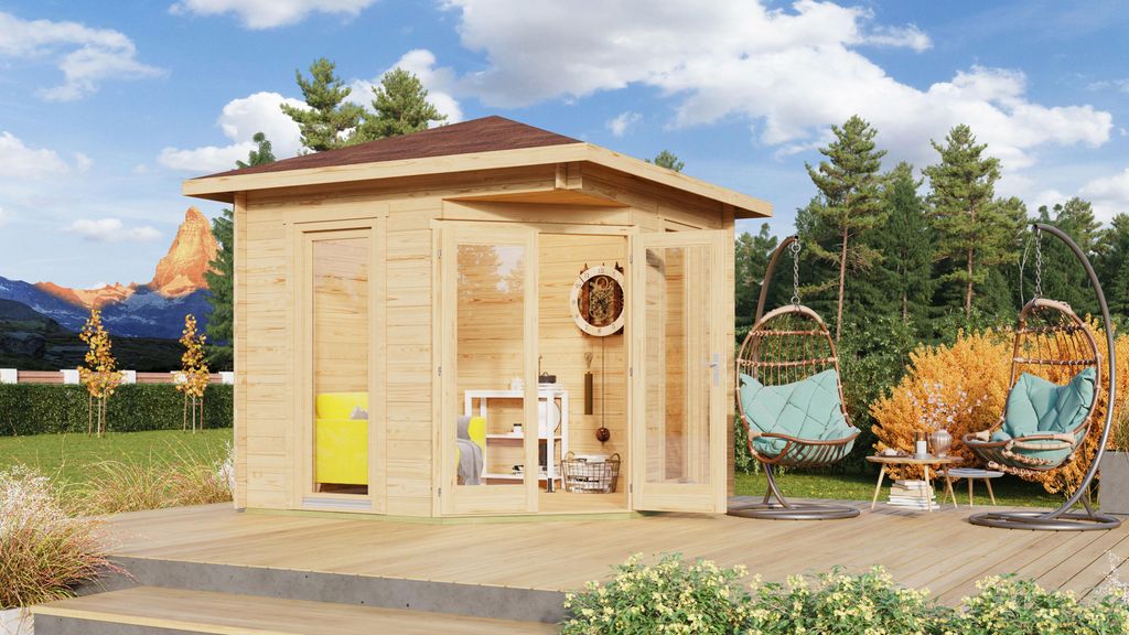 Fjordholz Gartenhaus Modell Nelly 44 D