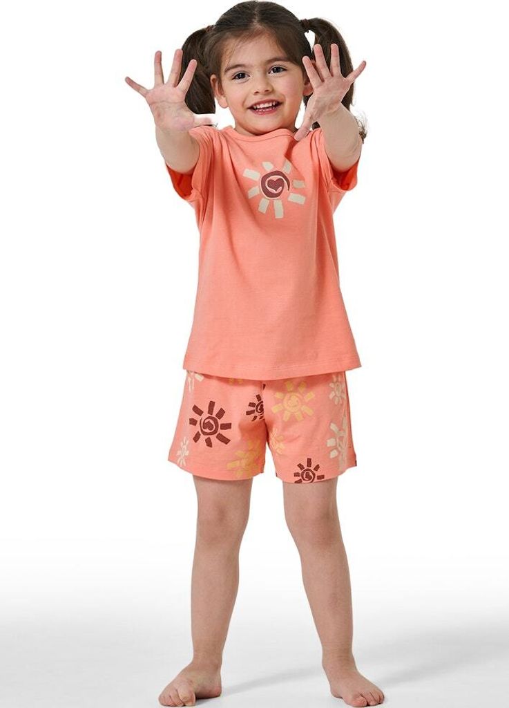 Schiesser Kleinkinder Mädchen Schlafanzug kurz apricot 104 Stück