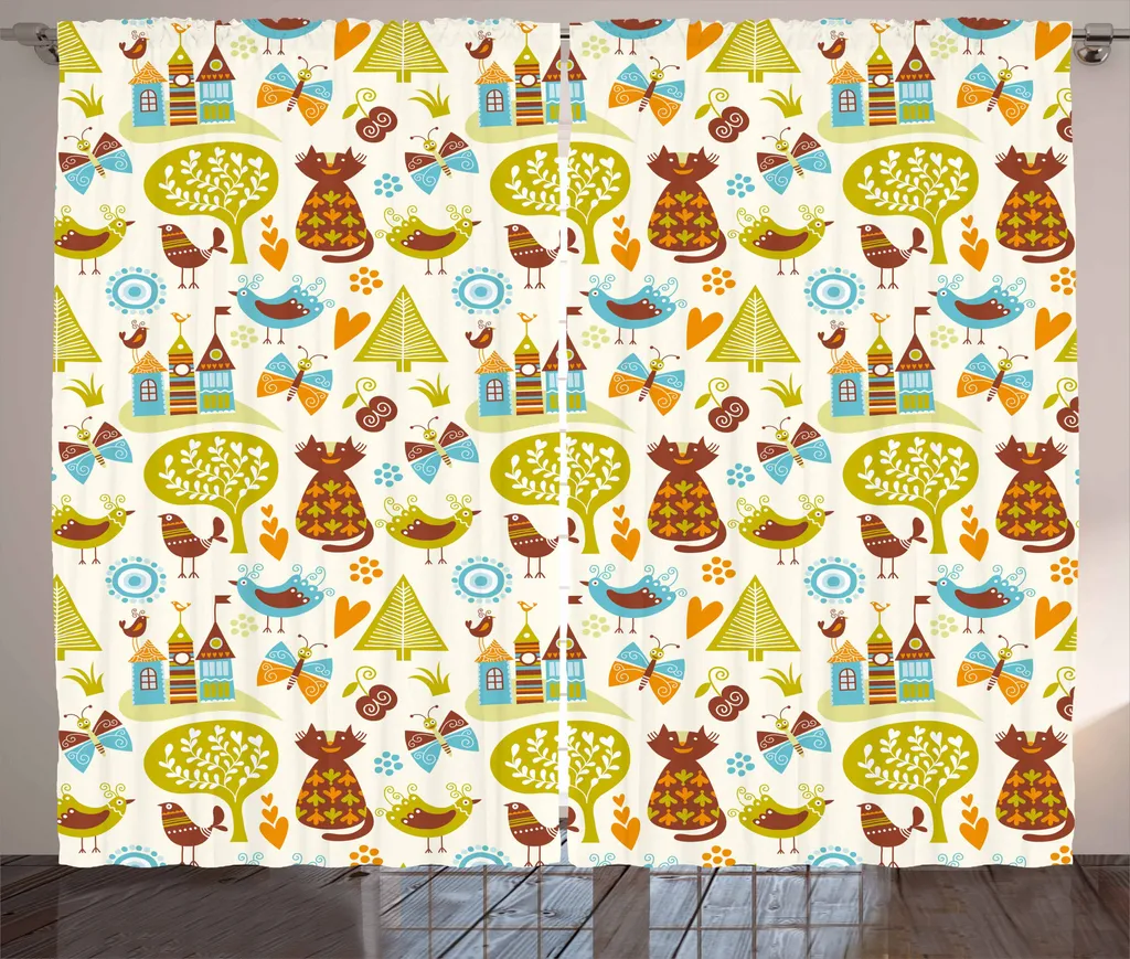 Tenda Rustica ABAKUHAUS 280x175 cm - Gatti e Natura per Camera