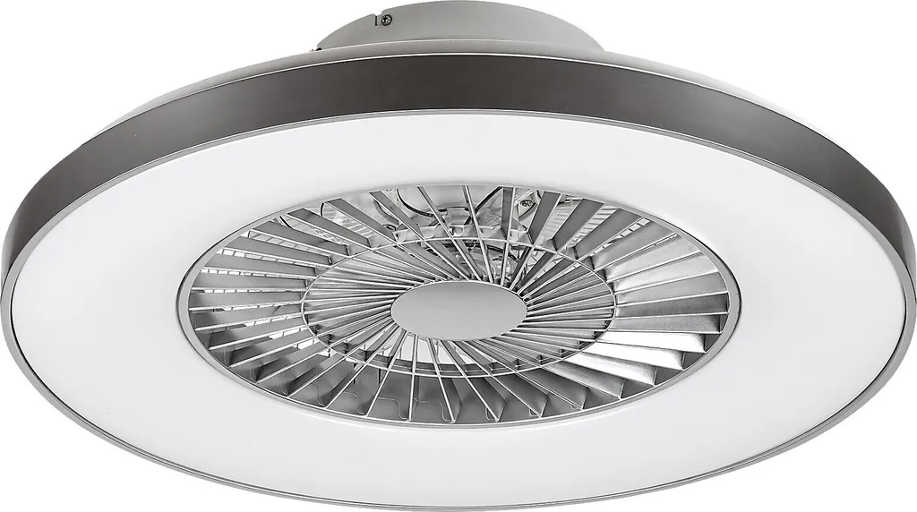 Plafonnier LED 40W avec Ventilateur Intégré CCT Argent Rabalux 595mm