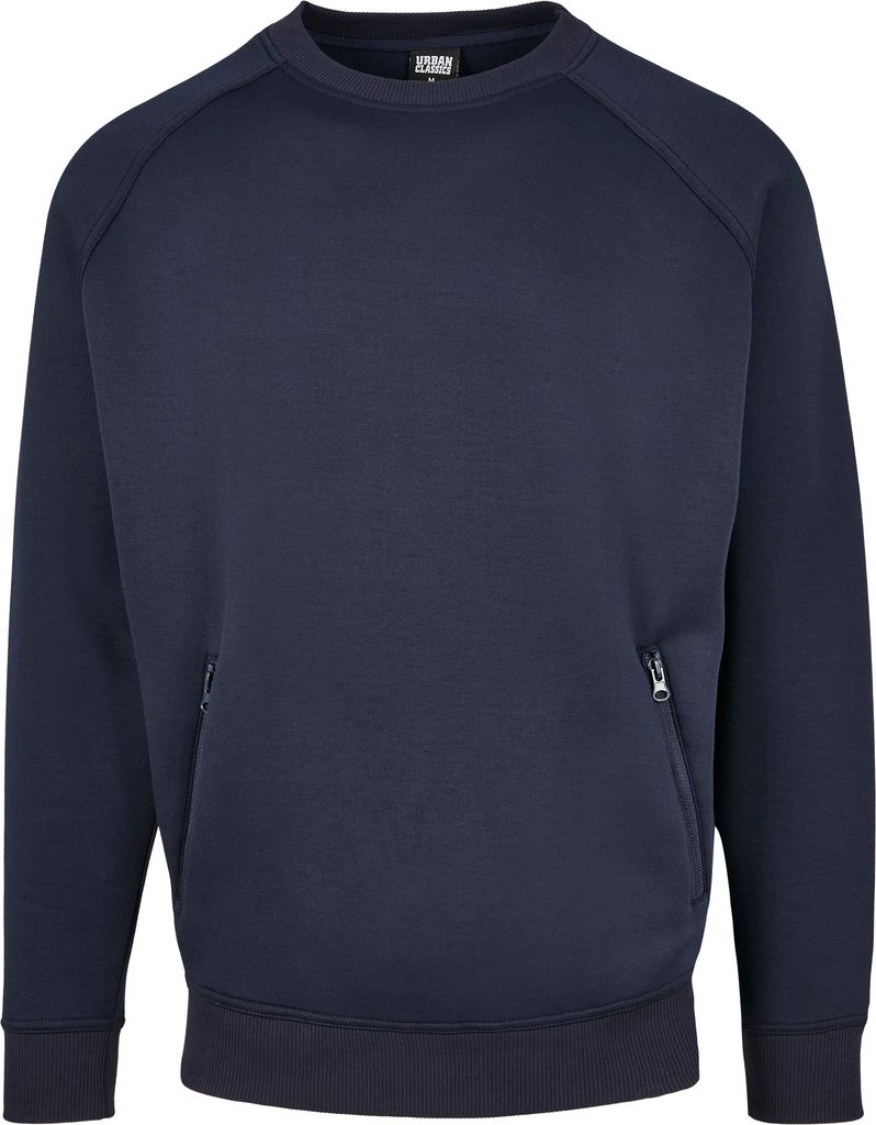 Urban Classics - RAGLAN Zip Pocket Crew Pullover navy - L