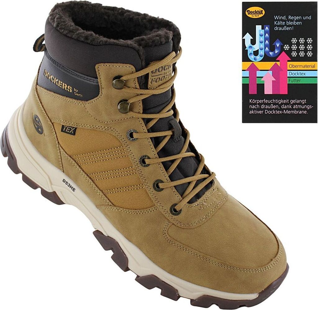 Dockers Herren-Outdoor-TEX-Stiefel gefüttert Braun, Produktbild 
