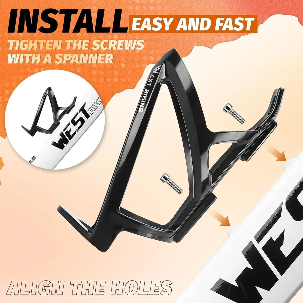Porte-bidon Vélo Anti-chute Pack de 2 - Support Léger et Robuste Multico