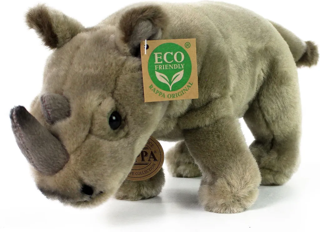 Peluche rhinocéros 23 cm compagnon de jeu idéal et décoration de chambre