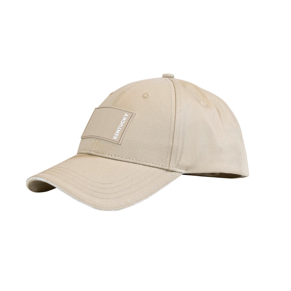 Kentucky Horsewear Kappe Rubber Logo Beige