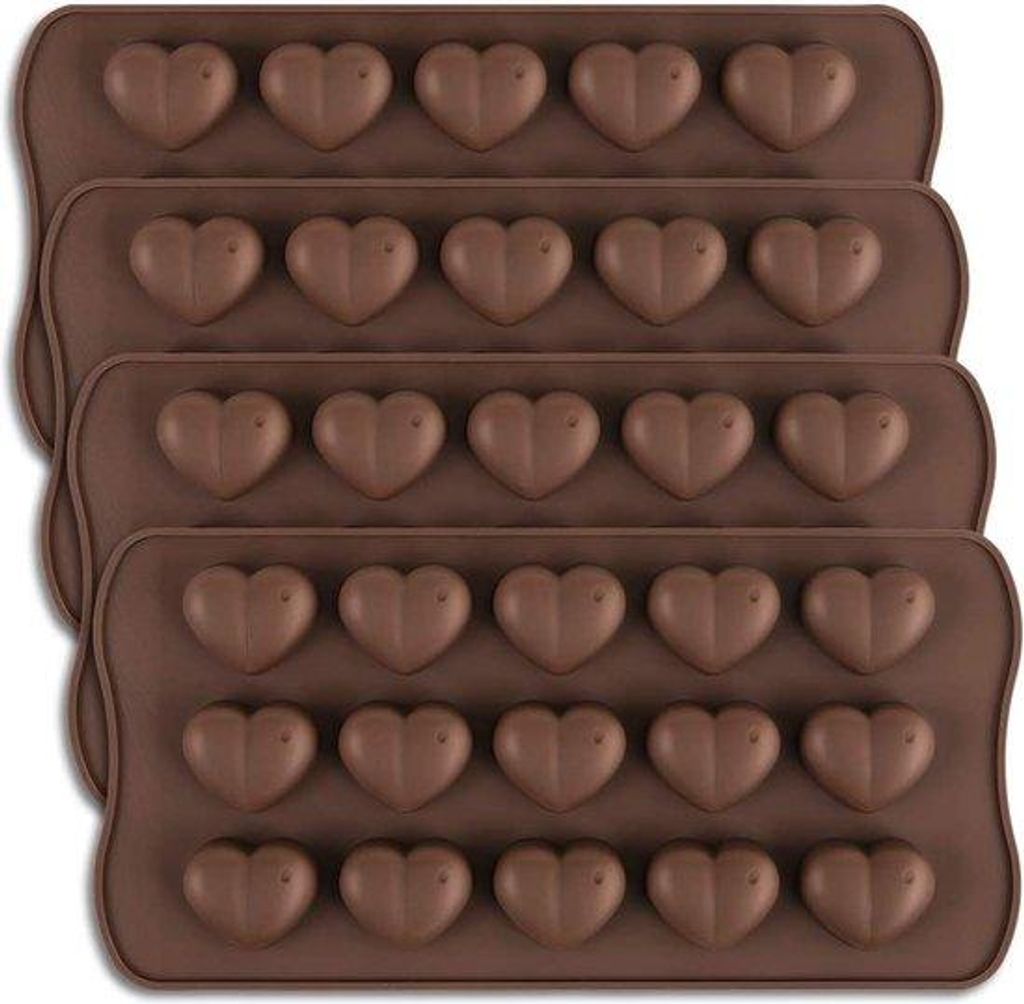 Herz Backform aus Silikon Antihaft flexibel 22,8x10,4x2,3 cm 133 ml -40°C bis 241°C
