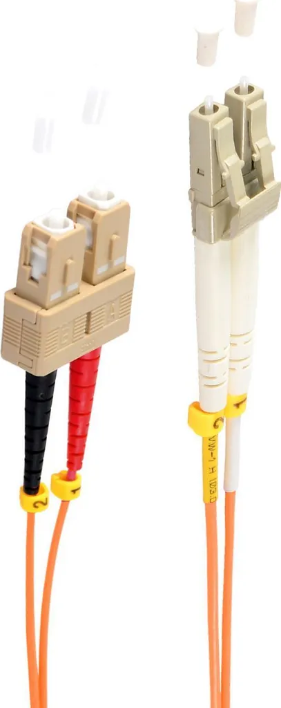 Câble réseau fibre optique 3m LC SC OM2 pour Baie de Brassage et Serveur