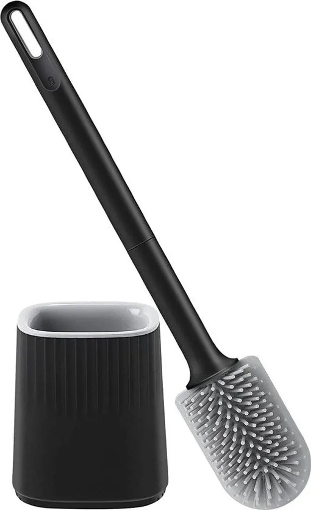 Brosse de toilettes murale pour gagner de l'espace en salle de bains