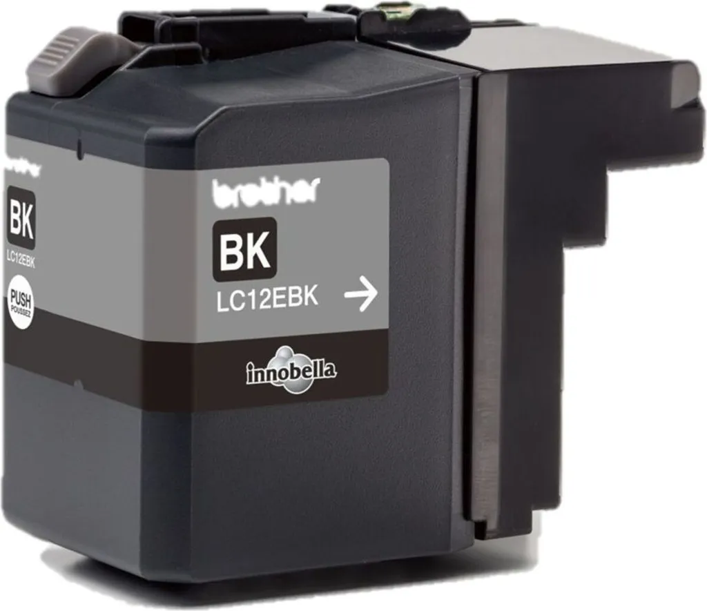 Brother LC12EBK Noir XL - Encre Innobella pour Impression Longue Durée
