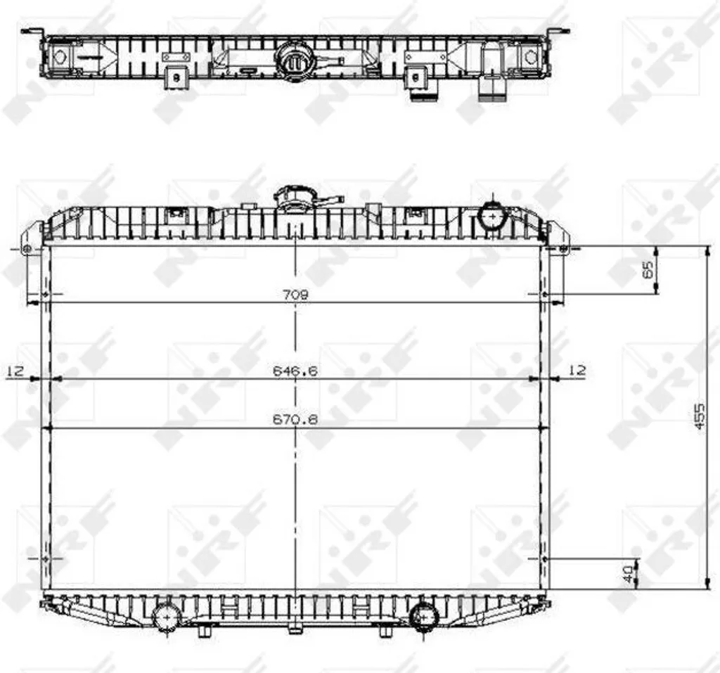 Radiateur de moteur pour Maverick : remplacement OE 1953240 certifié