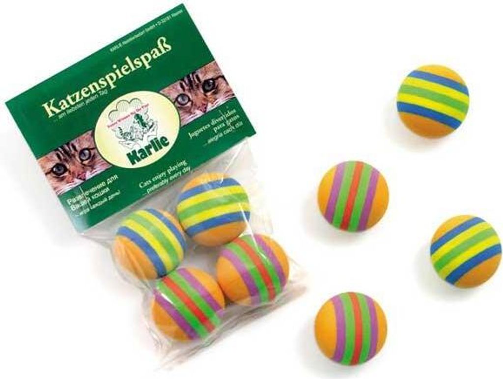 Gioco per gatti RAINBOW SOFTBALLS4 pz. IN BORSA, 4 CM Immagine del prodotto 