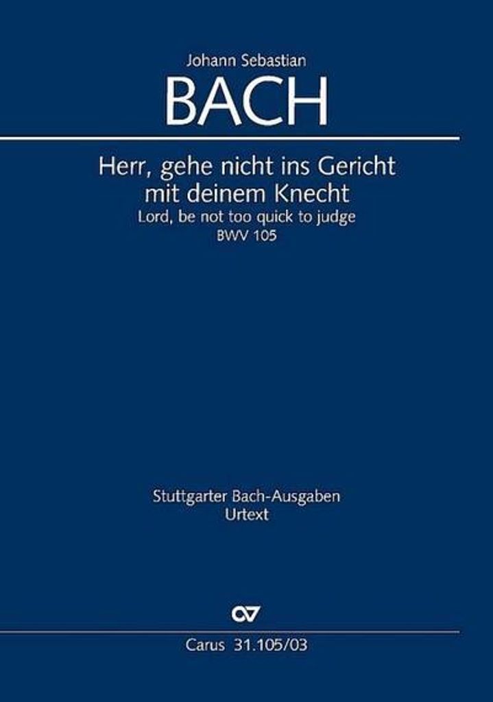 Kantate Nr.105 g-Moll, Klavierauszug