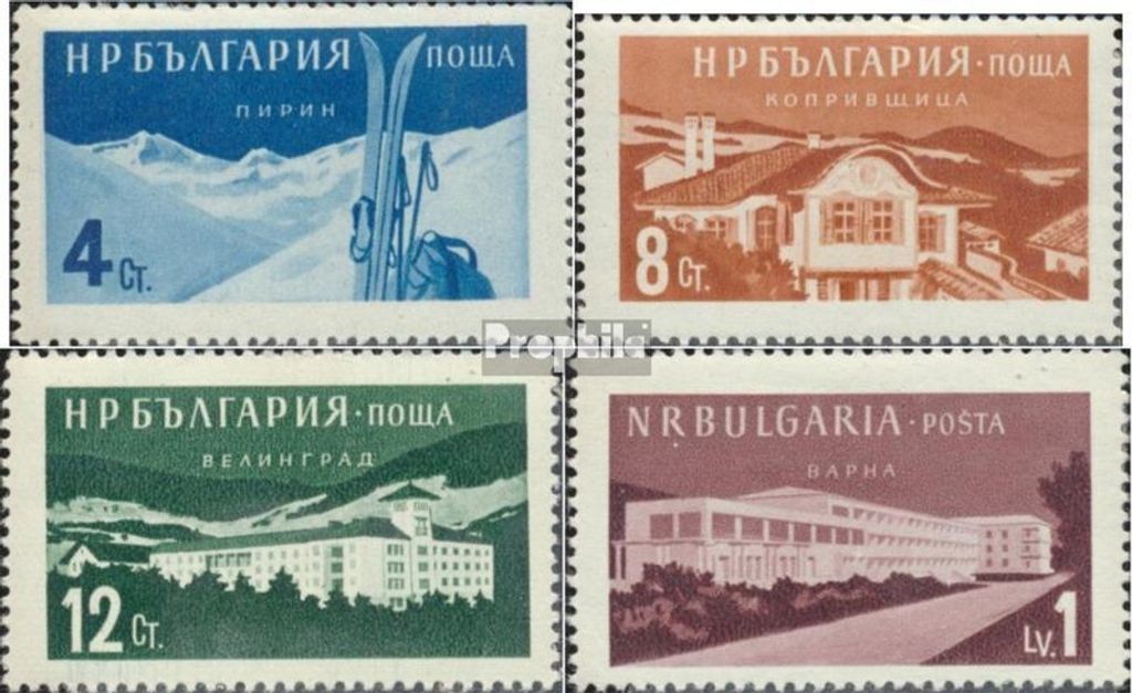 Briefmarken Bulgarien 1958 Mi 1069-1072 (kompl.Ausg.) postfrisch Kurheime und -orte