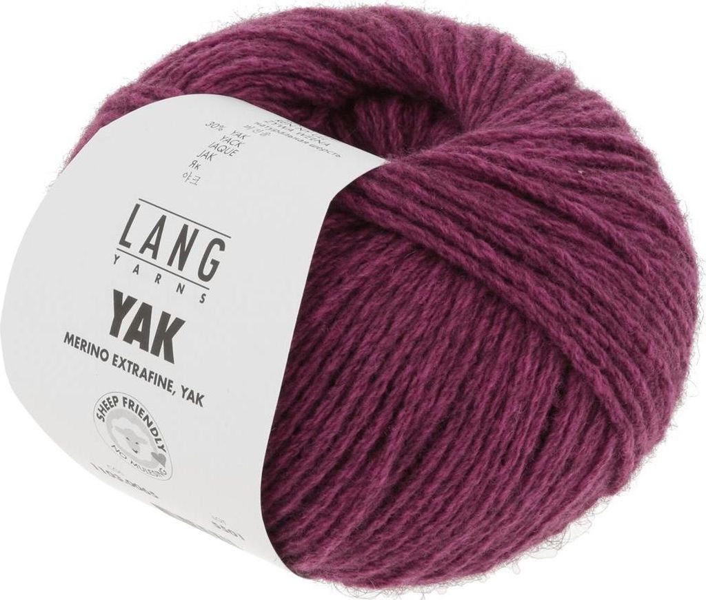 Lang Yarns - Yak 0065 himbeere melange
