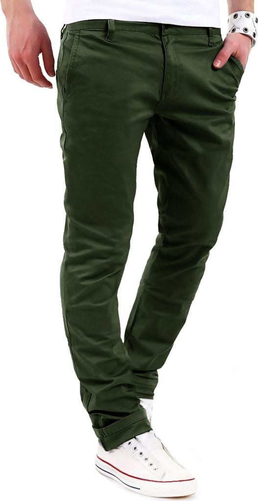 behype. Herren Chino-Hose MPBISTER Basic Stretch Hose Regular Slim-Fit