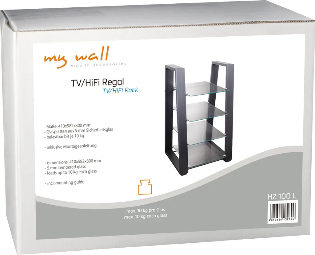 Tablette Murale pour Décodeur et Lecteur DVD HZ 100 Support Transmedia - 2