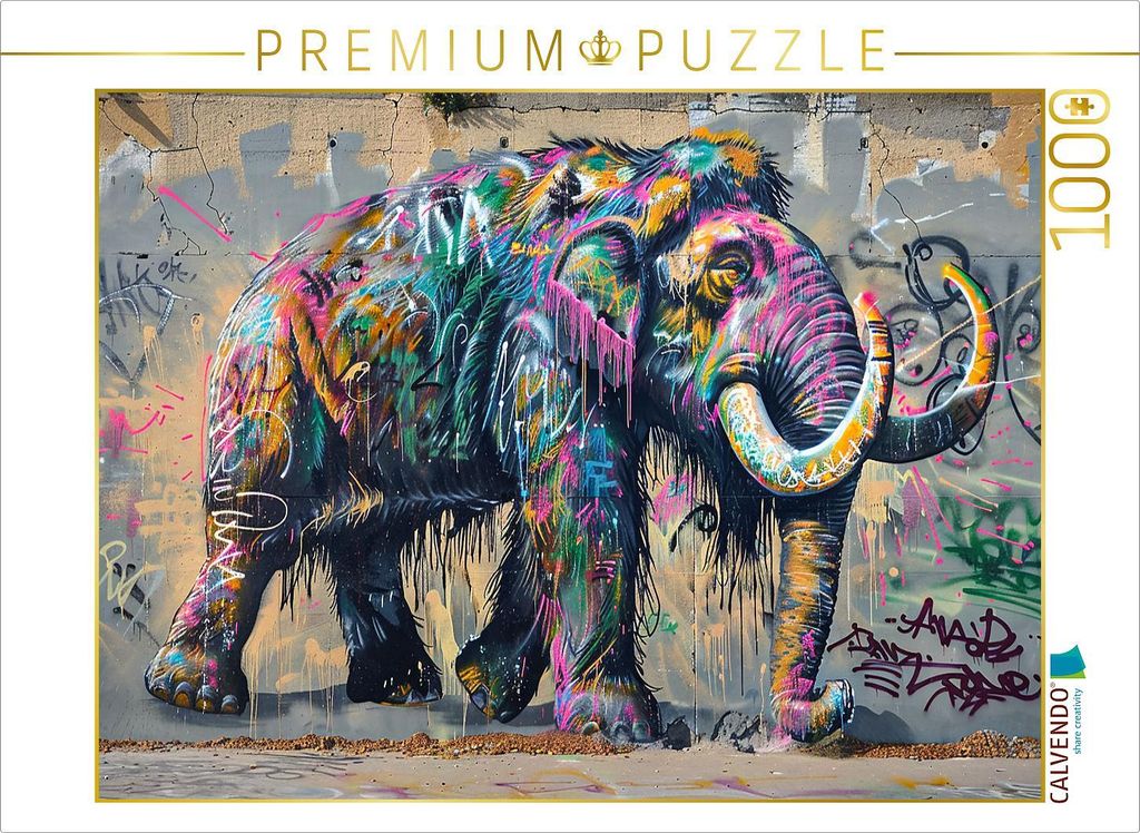 CALVENDO Puzzle Mammut | 1000 Teile Lege-Größe 64x48cm Foto-Puzzle für glückliche Stunden