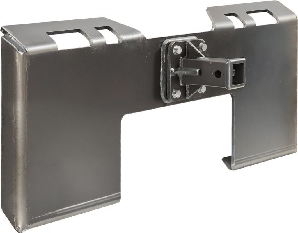 Kompaktlader-Befestigungsplatte 3/8 Zoll - Schnellbefestigung 6cm Empfänger - Robuste Montageplatte für Kompaktlader - Zubehör für Baumaschinen