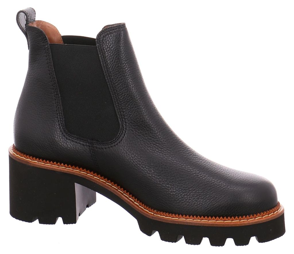 Paul Green Chelsea Boots - Schwarz Glattleder Größe: 40.5 Normal