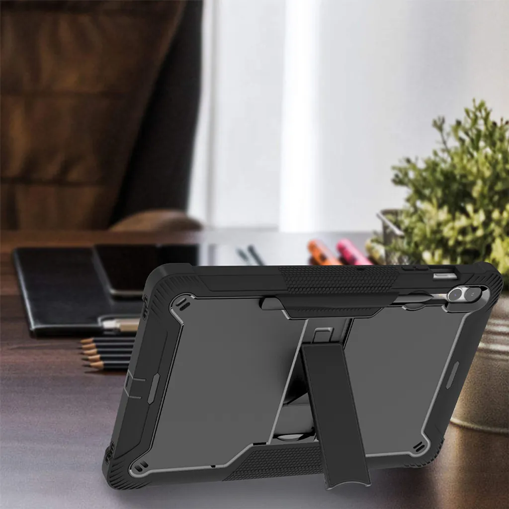 Étui pour Samsung Galaxy Tab S10+ et Tab S9+ Plus 12,4 pouces Noir