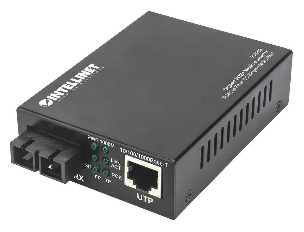Convertisseur Fibre Monomode SC pour Réseau Local et Vidéoprotection