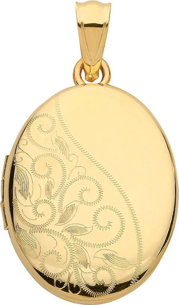 Médaillon Femme Or Jaune 375 - Grand Format 28mm Finition Miroir Lux
